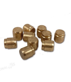 Brass cap Ø 10 for gas fittings and valves