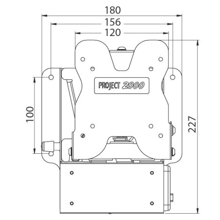 PANTOGR LCD-HALTER ABNEHMBARE SUPP MIT EL + ANT-BUCHSE 12587 / 00A8 / 09/000