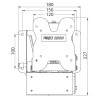 LIPPERT 12587 - PORTA LCD PANTOGR SUPP ESTRAIBILE CON PRESA EL + ANT