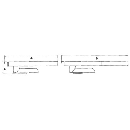 Porte coulissante LCD avec bras d'abaissement TV 12625