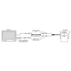 ALCAPOWER Telecamera IP69 - 18IR - Retrom Orient CCD PAL cavo 20 mt