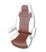 Set of 2 Ducato seat covers 2006-2014 Brown Eco-leather