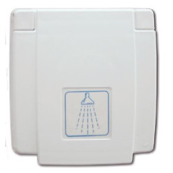 Raccordement d'eau externe avec mitigeur eau chaude/froide et pommeau de douche - raccords rapides - flexible de 1,5 m