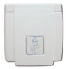 External water connection with hot/cold water mixer and shower head - quick couplings - 1.5 m hose