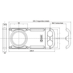 3 '' Zadi valve body only with screws and gaskets