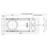 ZADI PLA233 - Corps de vanne 3 pouces uniquement avec vis et joints