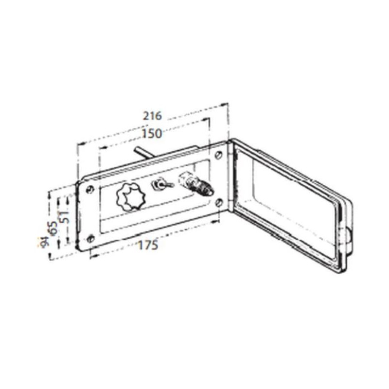 REICH External water/gas socket safe connection...