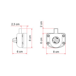 Safe Door Guardian TRANSIT ante 06/2006 FIAMMA 05388-03-