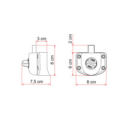 Safe Door Guardian Ducato dal 06/2006 al 09/2009 FIAMMA 05388-04-