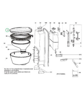 Couvercle complet du réservoir de toilette DOMETIC CT série 3
