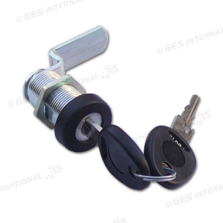 BLACK metal lock for doors 28 mm FAP complete