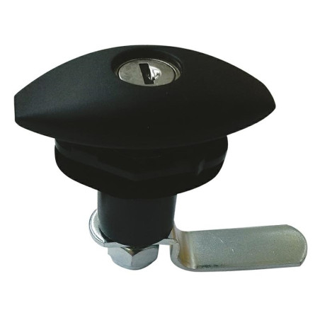 Serrure 1202 FAP 80x40 poteau noir avec clés