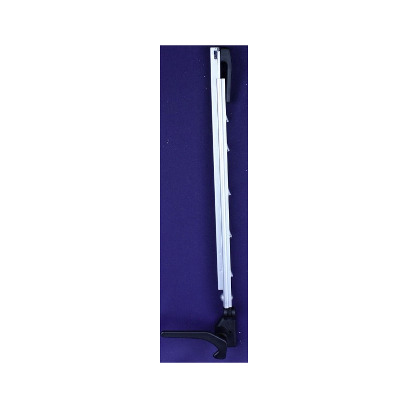 Right Compass arm with 5 Polyplastic clicks for windows with body hole H 500-650 mm - Slide connection