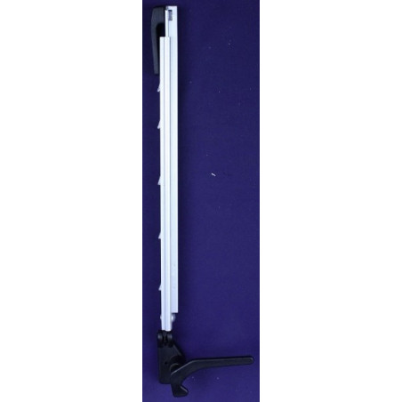 Brazo compás izquierdo con 5 clics de Poliplástico para ventanas con orificio para carrocería H 500-650 mm - Conexión co