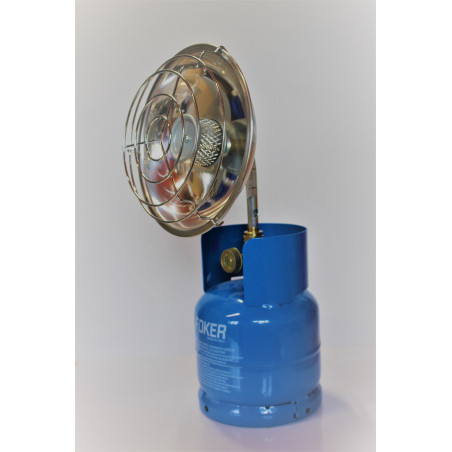 Flüssiggas-Parabolheizung Dia. 220 W20X1/14 SX + Anschluss für Campingaz
