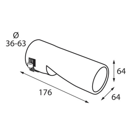 Sortie d'échappement en acier inoxydable poli Ø 34-51 mm