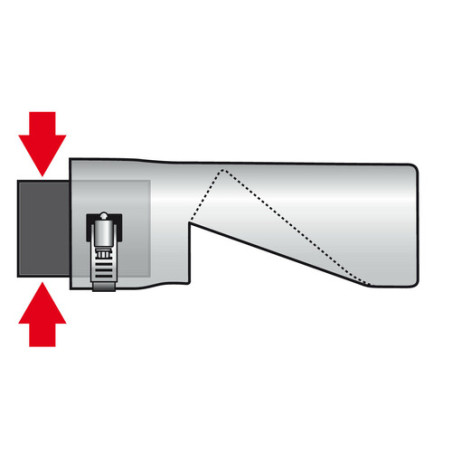 Terminale di scarico inox lucidato Ø 34-51 mm