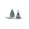 Plastic Jacks Gray 750 KG each FLAME 4 pcs