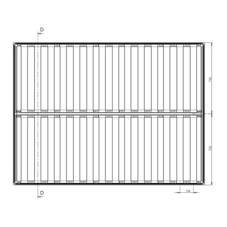 MODULAR KIT DOUBLE BED BASE 130x200