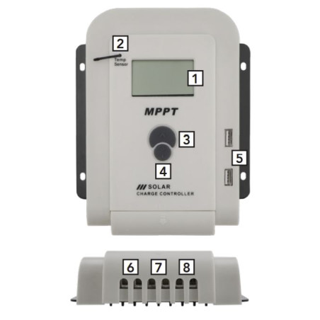 MESTIC MPPT MSC-3020 Regolatore di carica solare 20A anche litio