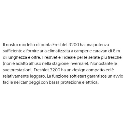 CONDIZIONATORE FRESHJET 3200 CON DIFFUSORE CLASSICO