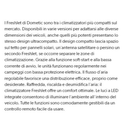 CONDIZIONATORE FRESHJET 3200 CON DIFFUSORE CLASSICO