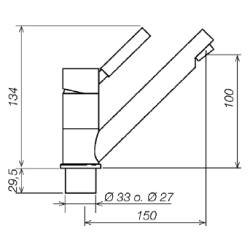 Grifo mezclador REICH TREND E con interruptor - 571-802000