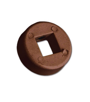 Brown fixing escutcheon for handle x latch knob