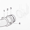 KIT 30036.36 FIXATION TUYAU DE CHEMINÉE TRUMA S3002 ex 1003.265 - 30030-03600