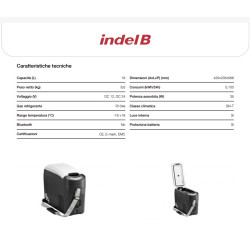 PORTABLE REFRIGERATOR TB18 18L 12 / 24V INDELB (up to - 18 ° C)