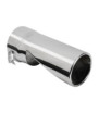 Polished stainless steel tailpipe Ø 55-70 mm