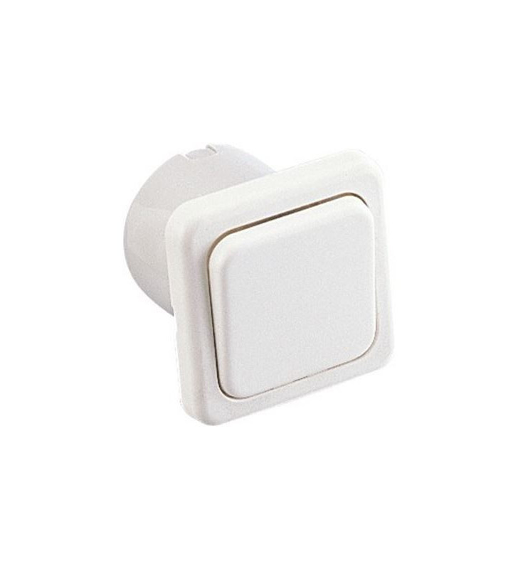 230 V PRESTO switch White + frame + post cap