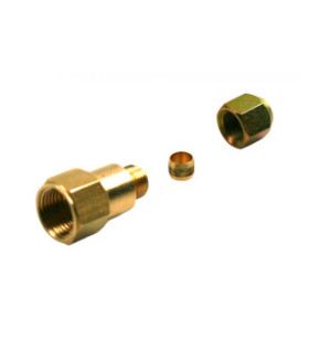 Adaptador de llenado 3/4-16 UNF vs G 1/4"Tubo de cobre de 8 mm