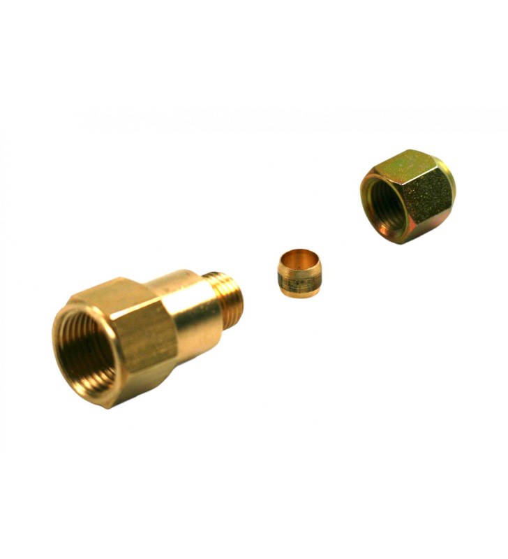 Filling adapter 3/4-16 UNF vs G 1/4"8 mm copper pipe