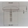 Fanale LED diametro 95 mm direzione / stop trasparente 12-24V