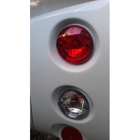 Feu antibrouillard arrière LED rouge 12-24V Ø95 mm