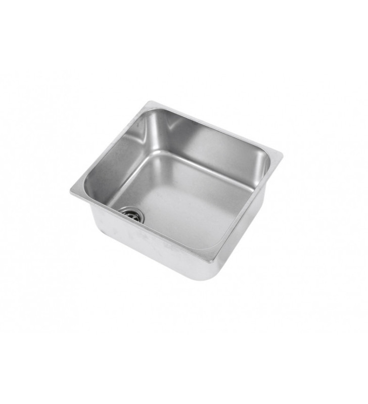 Rectangular stainless steel sink CAN 320x350 LA1402 with drain