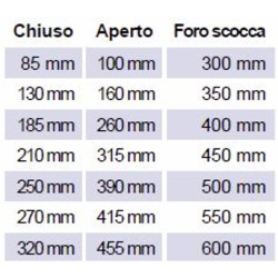 Coppia braccetti clic-clac serie INTEGRALE