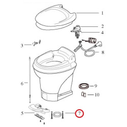 Serie Fissaggio WC THETFORD Aqua Magic IV-V 12524