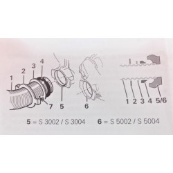 KIT 30036.36 FIXATION TUYAU DE CHEMINÉE TRUMA S3002 ex 1003.265 - 30030-03600