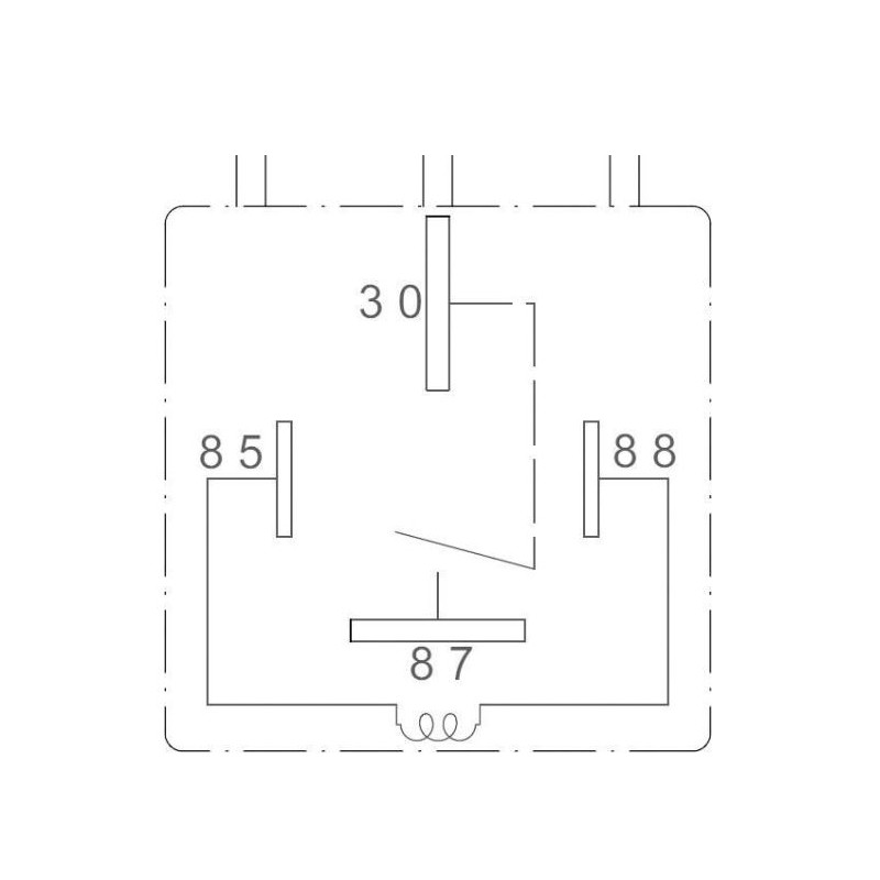 Automotive Relay CBE-R228 12V - 70A faston...