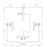 Kfz-Relais CBE 12V - 70A mit Faston SPST-NA für Parallelbatterie