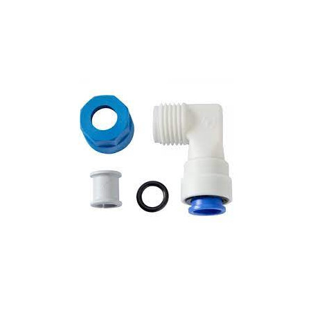 90 ° fitting JG blue boiler 12mm