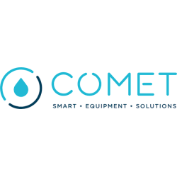 Grifo mezclador COMET LONDON blanco con microinterruptor, conexiones PG, orificio de 22 mm
