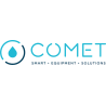 COMET - Black and chrome mixer with microswitch, PG connections, 22 mm hole