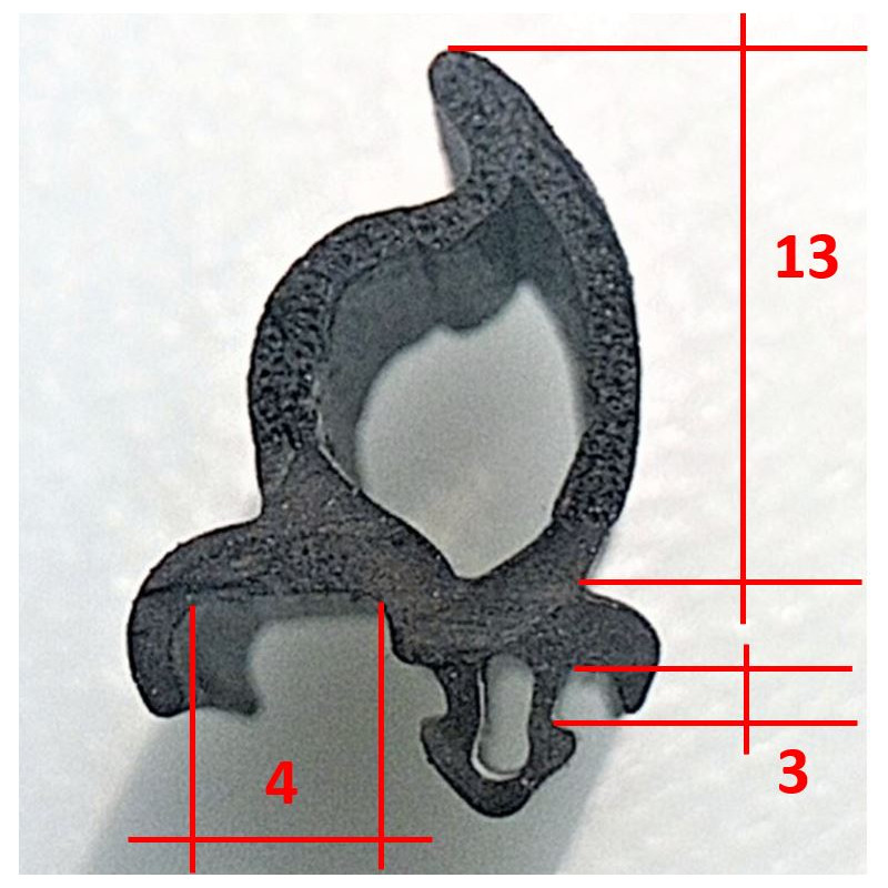 Puerta Perfil Goma 5 mt