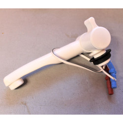 Grifo mezclador COMET LONDON blanco con microinterruptor, conexiones PG, orificio de 22 mm