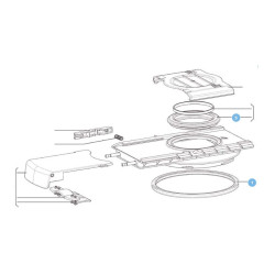 Black sealing ring DOMETIC CT series 3 toilet bowl