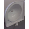 Colonne d'angle pour salle de bain gauche blanc 430x430h800