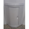 Corner column for bathroom left white 430x430h800